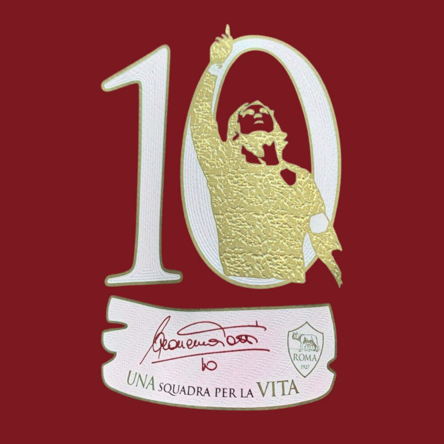 AS Roma 2017-18 / Dorsal Totti #10 / Versión Fan
